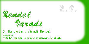 mendel varadi business card