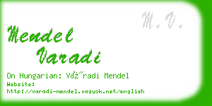 mendel varadi business card